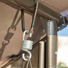 Balanço Aço Lisboa Marrom 195x121cm