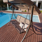 Balanço Aço Lisboa Marrom 195x121cm