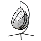 Balanço de Aço Oval 190x100x125m² Cinza Naterial