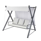 Balano de Jardim em Ao 189x155cm Cinza Odyssea Naterial