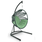 Balanço Flor Em Corda Náutica Verde Militar - Tecido Lisato V