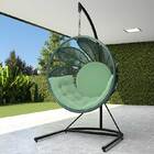 Balanço Flor Em Corda Náutica Verde Militar - Tecido Lisato V