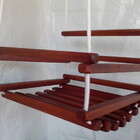 Balanço Gangorra Infantil  Madeira 40x35 Mogno Suporta 80kg