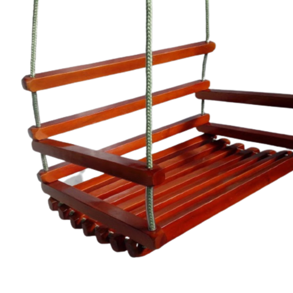 Balanço Gangorra Infantil Madeira Mogno 50x40 Suporta 100 Kg