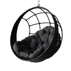 Balanço Ninho Suspenso Almofada Impermeável Cinza E Mola E Mo