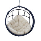 Balanço Ninho Suspenso Corda Náutica Azul Almofada Impermeáve