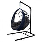 Balanço Ninho Suspenso Em Corda Náutica Almofada Impermeável