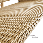 Balanço para Jardim Aço 3 Lugares Medena 216x185cm Bege Naterial