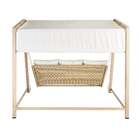 Balanço para Jardim Aço 3 Lugares Medena 216x185cm Bege Naterial