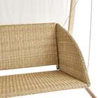 Balanço para Jardim Aço 3 Lugares Medena 216x185cm Bege Naterial