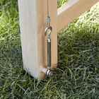 Balanço para Jardim Aço 3 Lugares Medena 216x185cm Bege Naterial