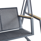 Balanço para Jardim Aço 3 Lugares Oris 203x130cm Bege Naterial