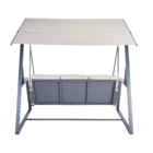 Balanço para Jardim Aço 3 Lugares Oris 203x130cm Bege Naterial