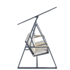 Balanço para Jardim Aço 3 Lugares Oris 203x130cm Bege Naterial