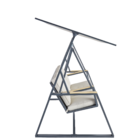 Balanço para Jardim Aço 3 Lugares Oris 203x130cm Bege Naterial