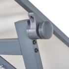 Balanço para Jardim Aço 3 Lugares Oris 203x130cm Bege Naterial