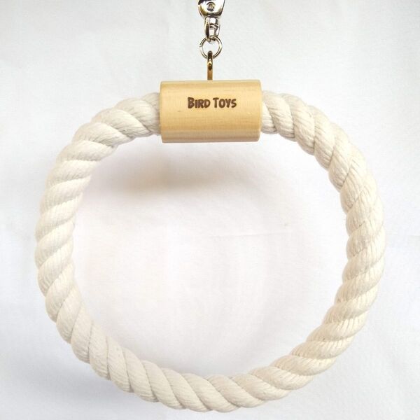 Balanço Redondo De Algodão - Brinquedo Para Gaiola De Calopsi