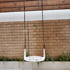 Balanço Suspenso Bali Em Ferro C/ Fibra Sintética Branco