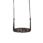 Balanço Suspenso Bali Em Ferro C/ Fibra Sintética Marrom