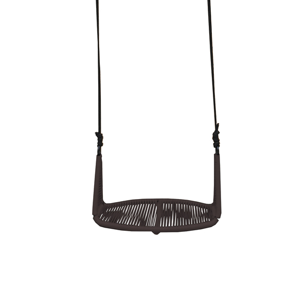 Balanço Suspenso Bali Em Ferro C/ Fibra Sintética Marrom