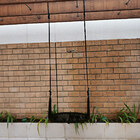 Balanço Suspenso Bali Em Ferro C/ Fibra Sintética Preto