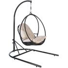 Balanço Suspenso Com Suporte Londres Preto A27 (ninho) Em Alu