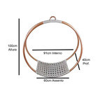 Balanço Suspenso Emily Em Alumínio Para Área E Jardim Trama O