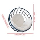 Balanço Suspenso Modelo Bonina Preto, Azul