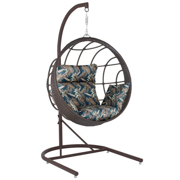 Balanço Suspenso Ninho Em Aluminie Fibra Argila E Suporte De