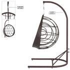 Balanço Suspenso Ninho Em Aluminie Fibra Argila E Suporte De