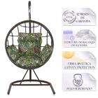 Balanço Suspenso Ninho Em Aluminie Fibra Argila E Suporte De