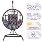 Balanço Suspenso Ninho Em Aluminie Fibra Argila E Suporte De