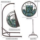 Balanço Suspenso Ninho Em Aluminie Fibra Argila E Suporte De