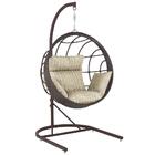 Balanço Suspenso Ninho Em Aluminie Fibra Argila E Suporte De