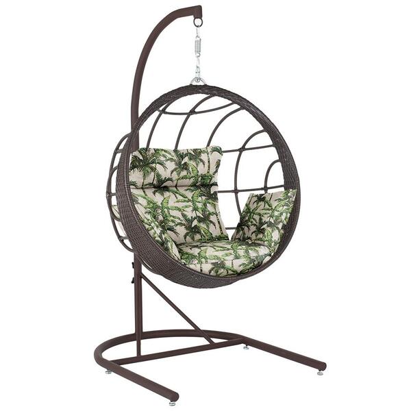 Balanço Suspenso Ninho Em Aluminie Fibra Argila E Suporte De