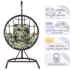 Balanço Suspenso Ninho Em Aluminie Fibra Argila E Suporte De