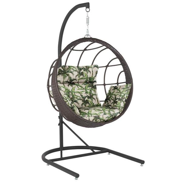 Balanço Suspenso Ninho Em Aluminie Fibra Argila E Suporte De