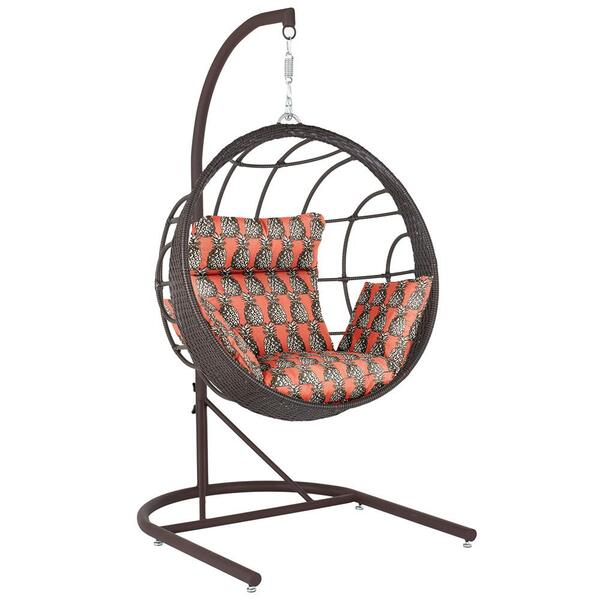 Balanço Suspenso Ninho Em Aluminie Fibra Argila E Suporte De