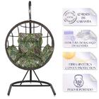 Balanço Suspenso Ninho Em Aluminie Fibra Argila E Suporte De