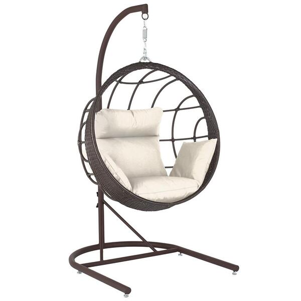 Balanço Suspenso Ninho Em Aluminie Fibra Argila E Suporte De