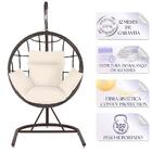 Balanço Suspenso Ninho Em Aluminie Fibra Argila E Suporte De