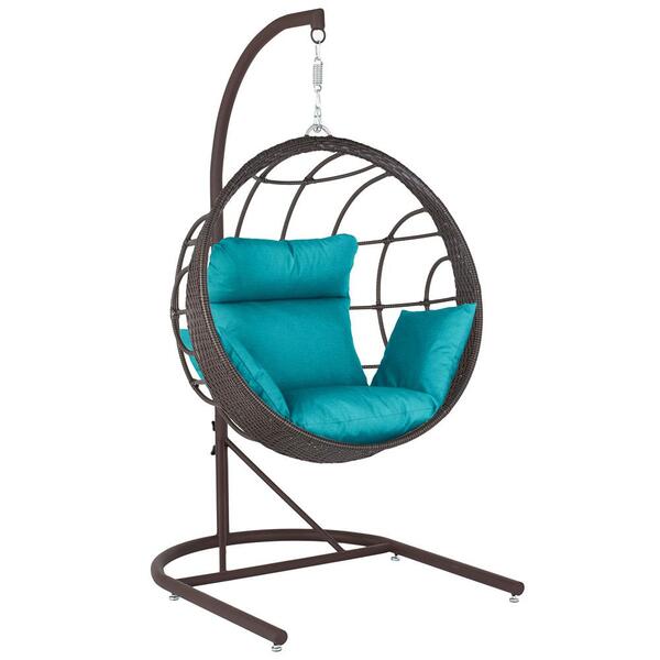 Balanço Suspenso Ninho Em Aluminie Fibra Argila E Suporte De