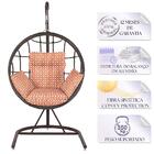 Balanço Suspenso Ninho Em Aluminie Fibra Argila E Suporte De