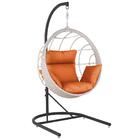 Balanço Suspenso Ninho Em Aluminie Fibra Marmore E Suporte De