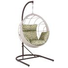 Balanço Suspenso Ninho Em Aluminie Fibra Marmore E Suporte De