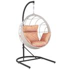 Balanço Suspenso Ninho Em Aluminie Fibra Marmore E Suporte De