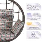 Balanço Suspenso Ninho Em Alumínio E Fibra Sintética Argila E