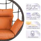 Balanço Suspenso Ninho Em Alumínio E Fibra Sintética Argila E