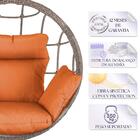 Balanço Suspenso Ninho Em Alumínio E Fibra Sintética Capuccin