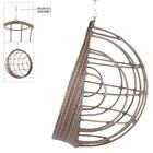 Balanço Suspenso Ninho Em Alumínio E Fibra Sintética Capuccin